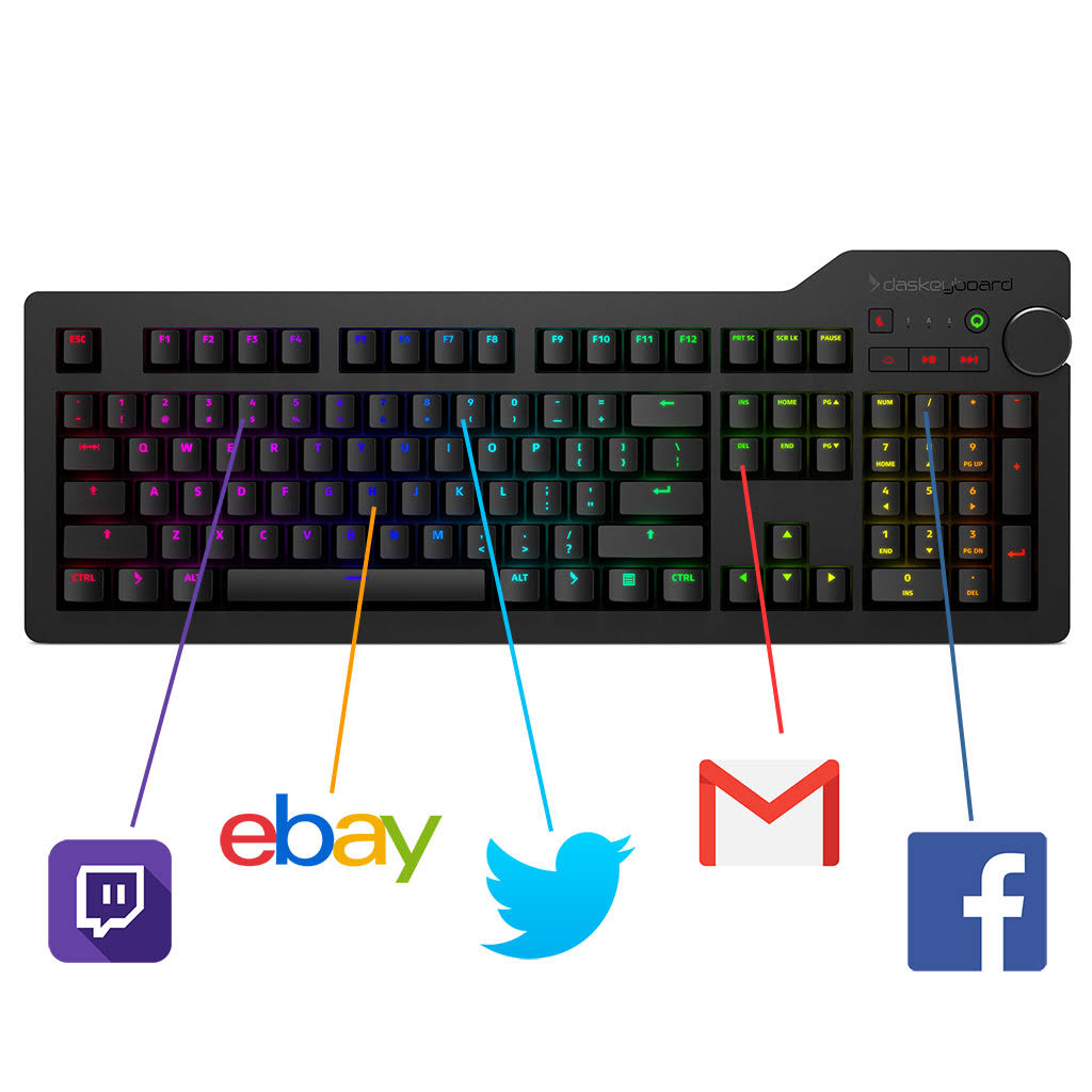 Black Anodized Aluminum Mechanical Keyboard Z475907