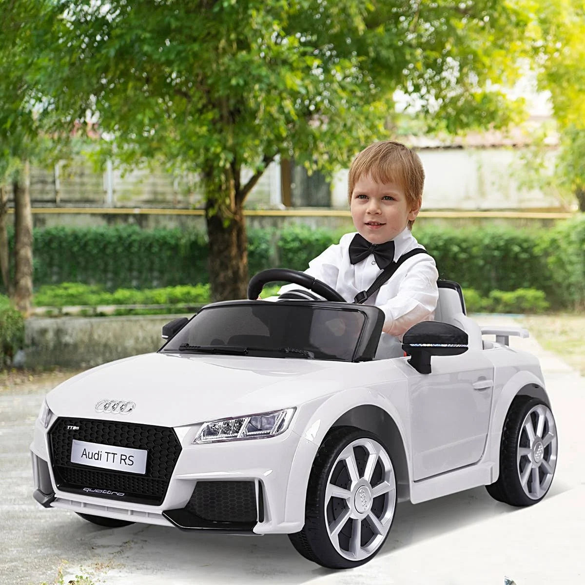 6V Kids Electric Ride on Toy Car with Remote Control - White J7574