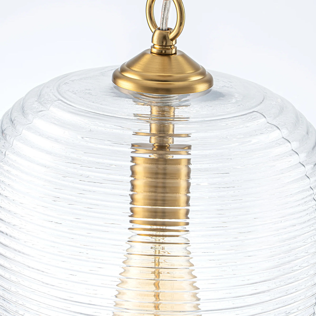 1-Light Dimmable Glass Farmhouse Pendant M3245