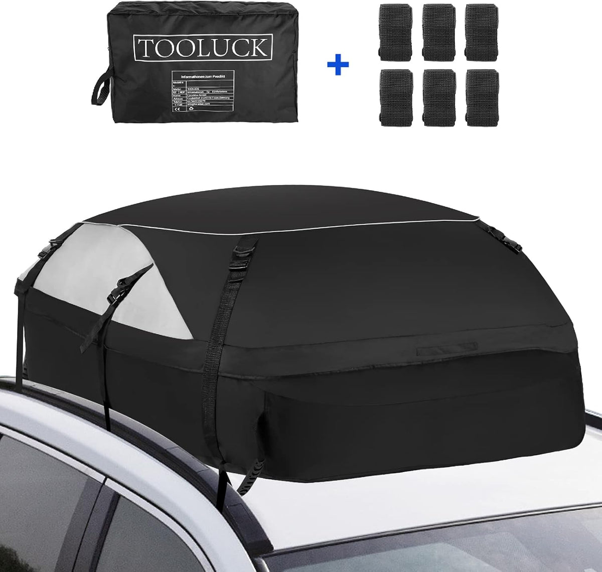 20 Cubic Waterproof Rooftop Cargo Carrier with Straps H65690