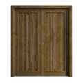 Sliding French Double Pocket Doors 48 x 84 inches Solid Wood C9525