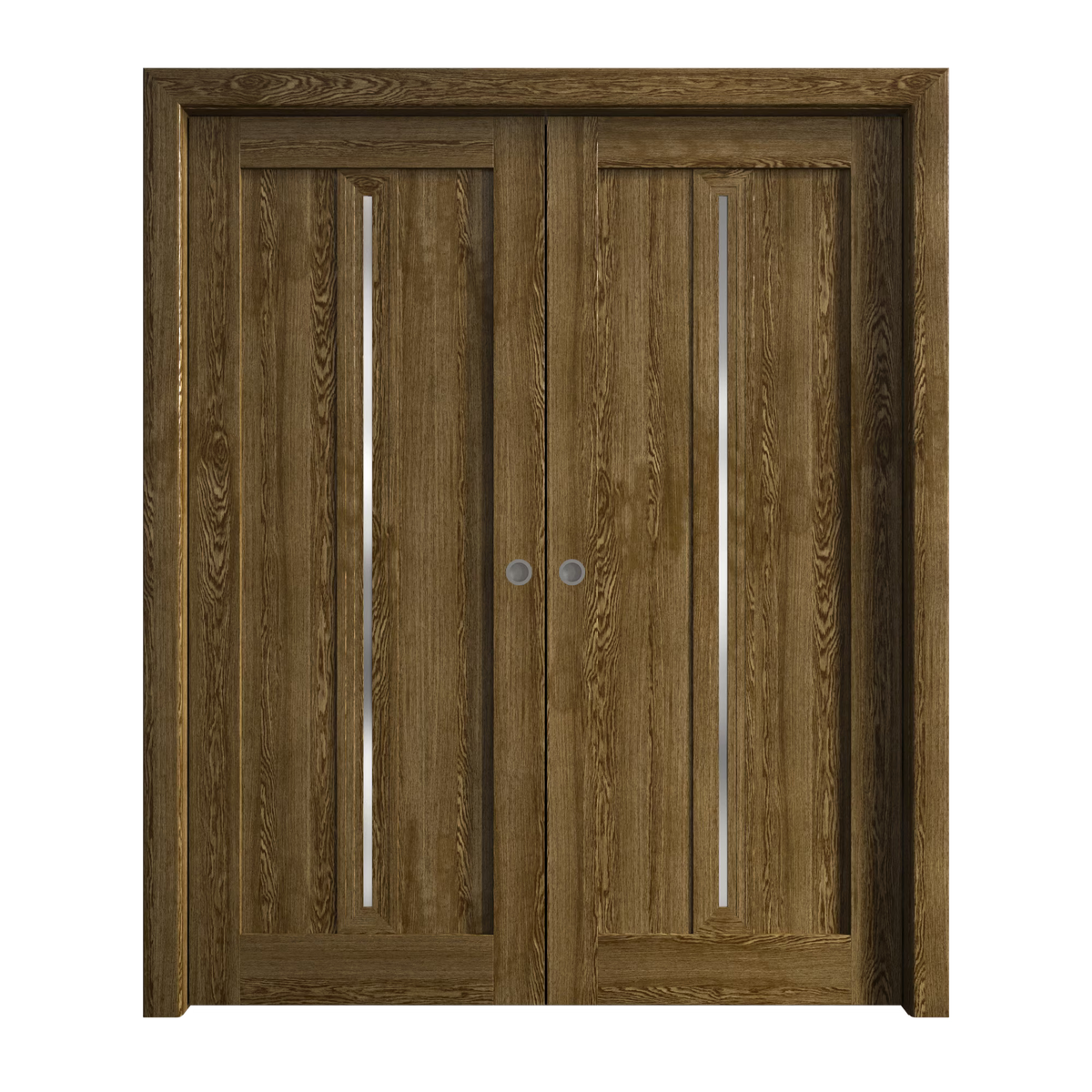 Sliding French Double Pocket Doors 48 x 84 inches Solid Wood C9525