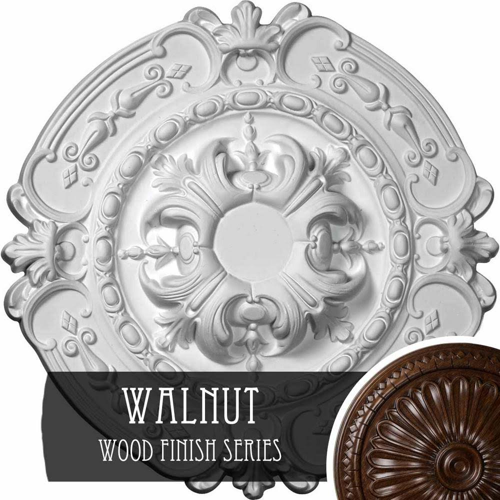 Walnut Hand-Painted Ceiling Medallion V9253