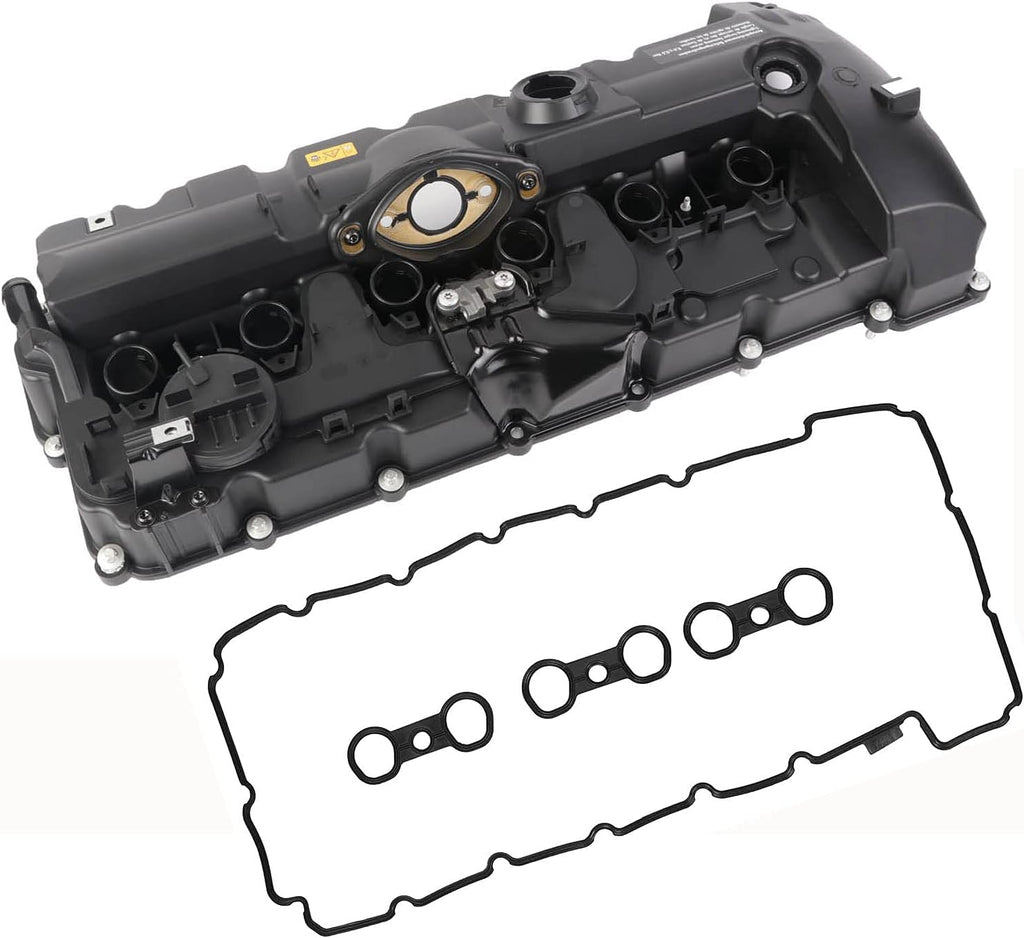 Engine Valve Cover with Gaskets and Bolts for BMW 3.0L N51 N52 Engine D473474