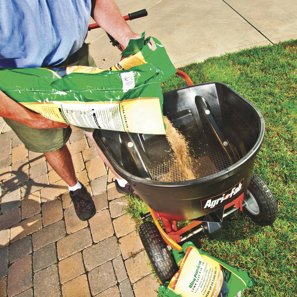 Push Broadcast Spreader, 130 lbs I235128