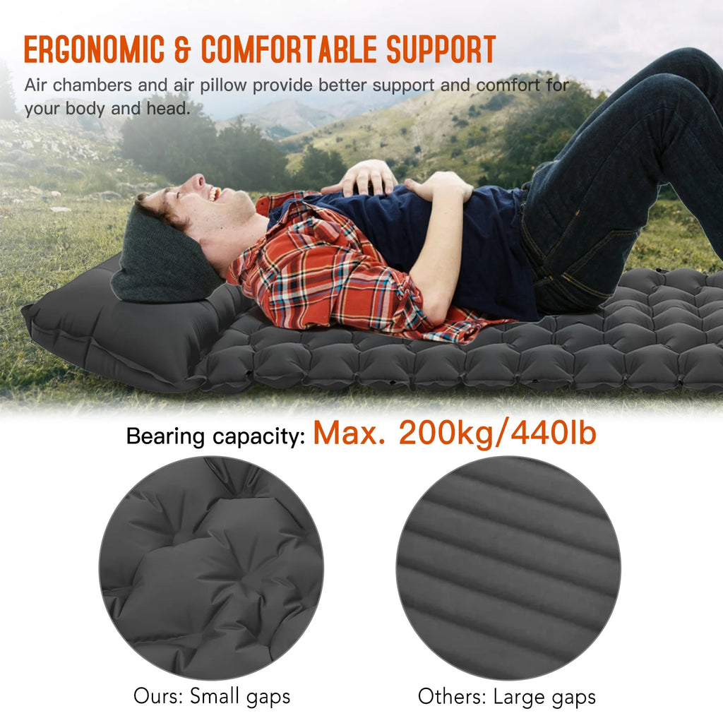 Ultralight Inflatable Camping Sleeping Pad with Built-in Pump Z98497