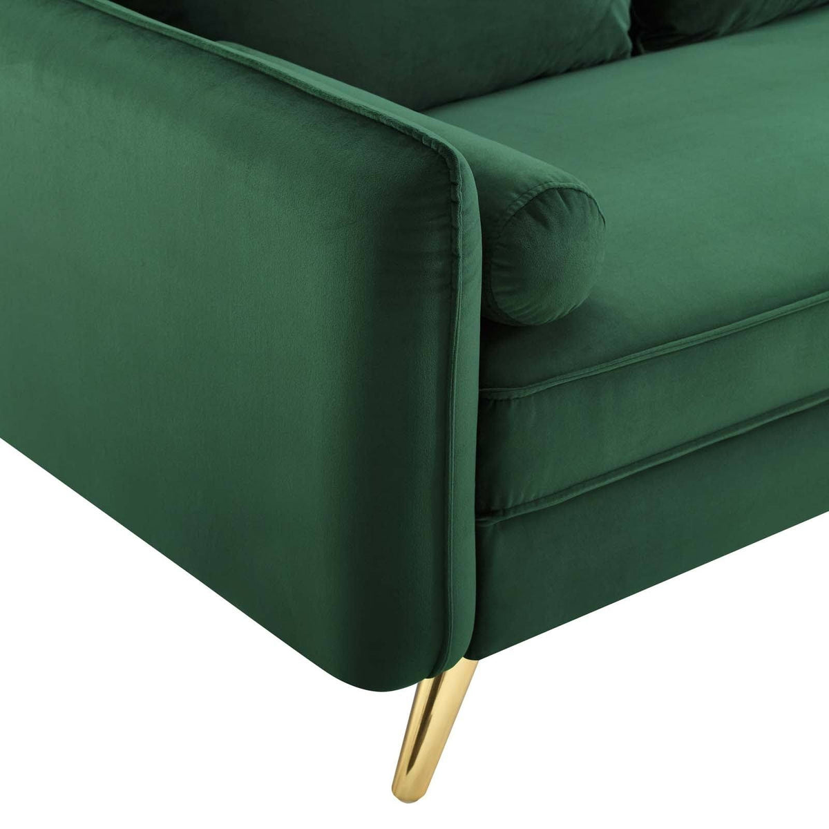 Navy Performance Velvet Sofa X934