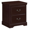 Cherry 2-Drawers Traditional Wood Nightstand H78588
