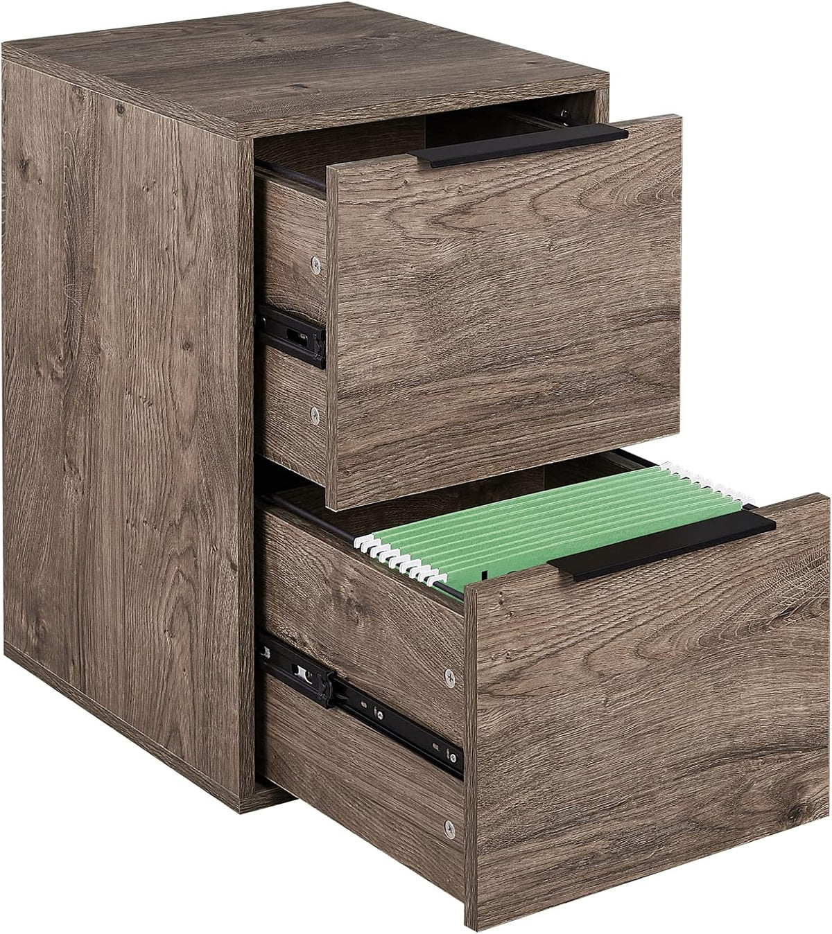 2 Drawer Wood File Cabinet with Hanging Bars G79285