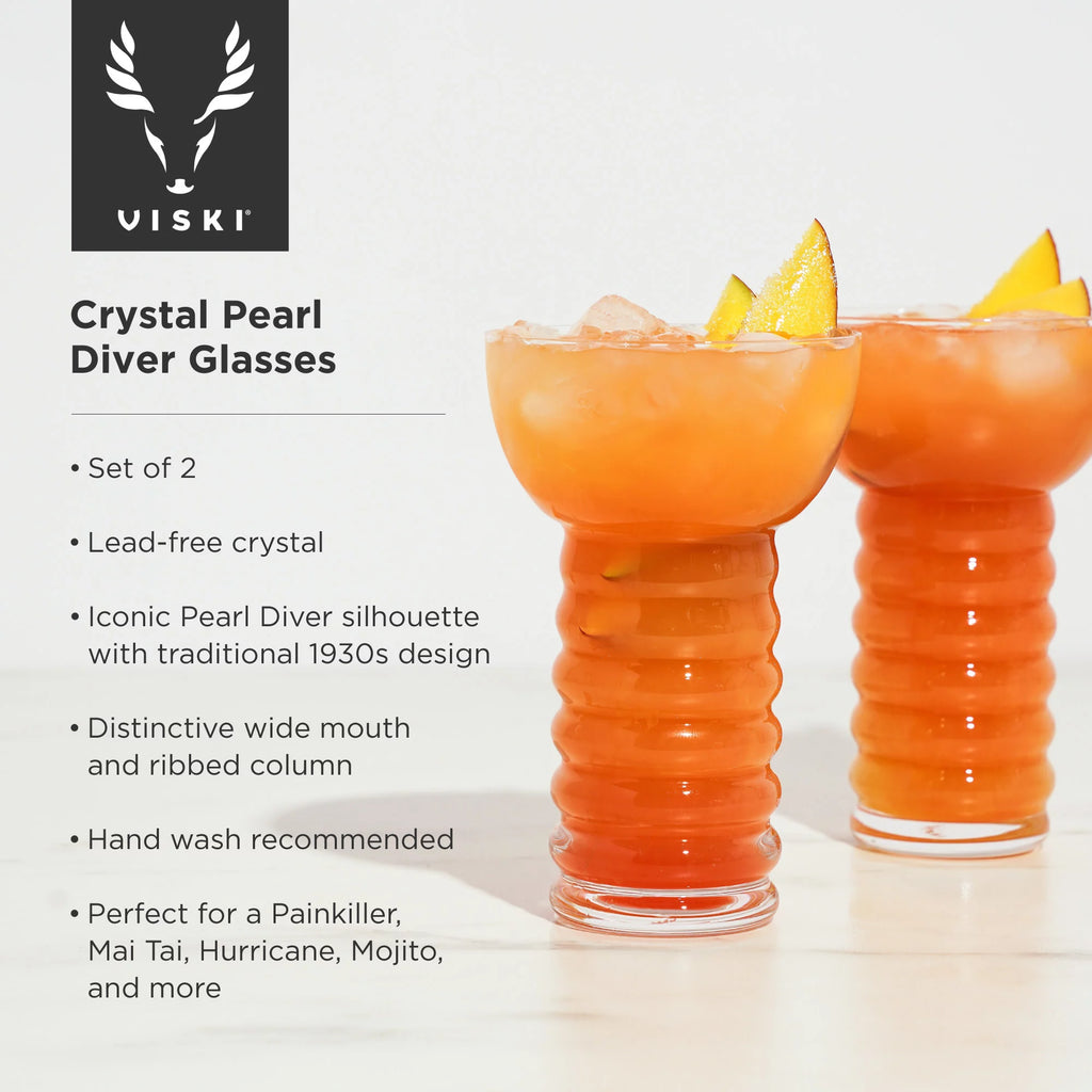Crystal Tiki Cocktail Glasses J889118