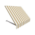 Linen & White Retro Window & Entry Awning N2663