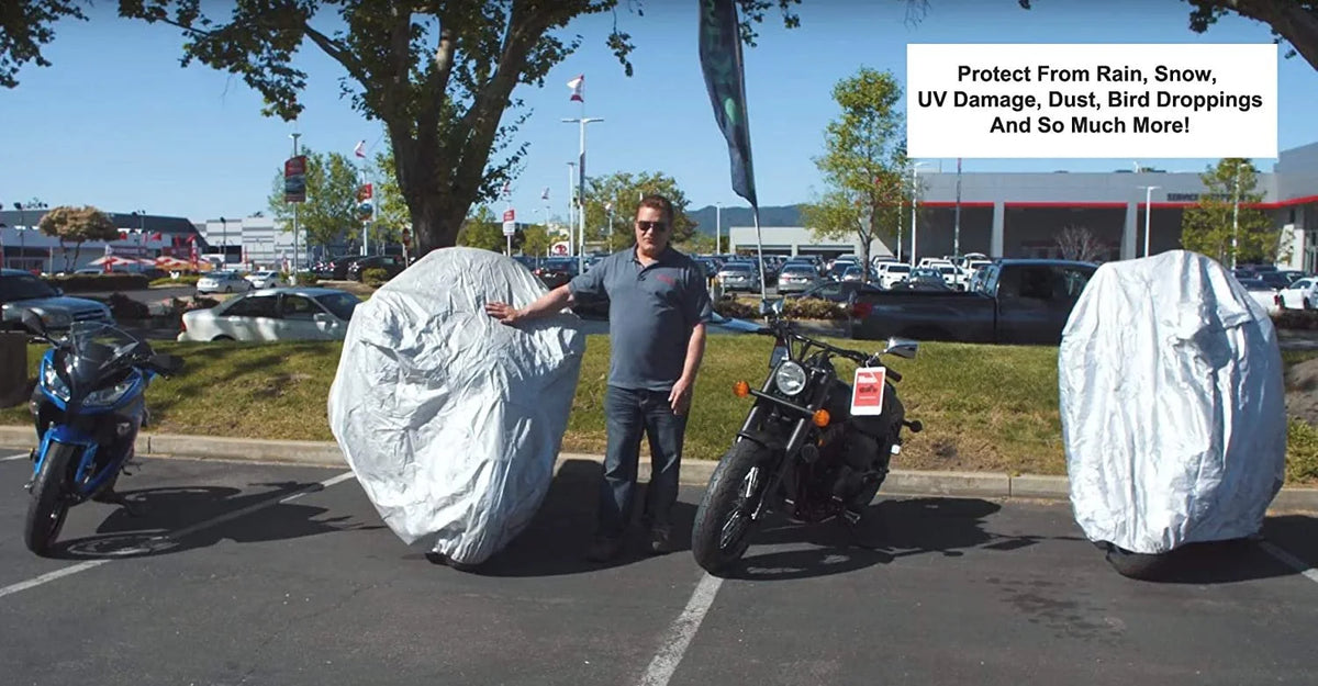 Motorcycle Cover for 1988 Vespa Px150e Scooter with Reinforced Securing Straps and Storage Bag A421228