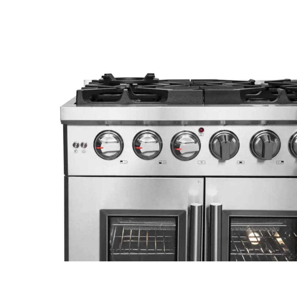 Stainless Steel Freestanding French Door Gas Range Q70228
