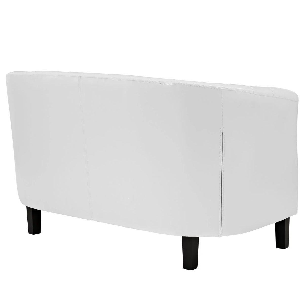 Two Seater Loveseat Sofa White Z509573