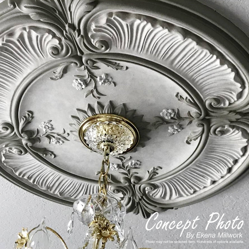 Ceiling Medallion, Hand-Painted Smokey Topaz F808452