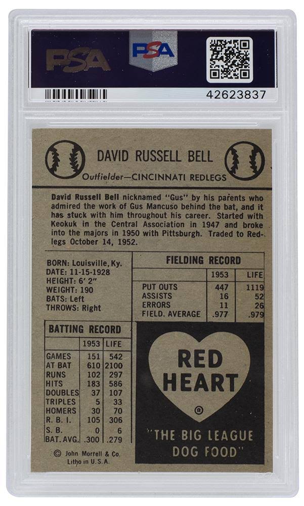 1954 Baseball Card B395