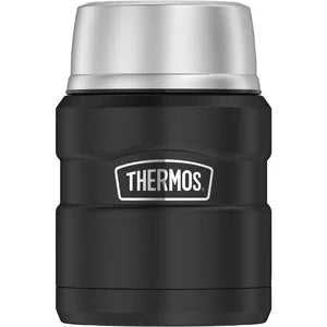 Black Stainless Steel Vacuum Insulated Food Jar With Spoon, 16 oz U3934