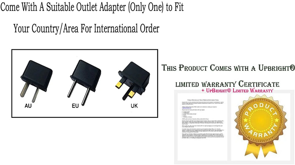 Global Adapter Power Supply Cord Cable Wall Charger T942599