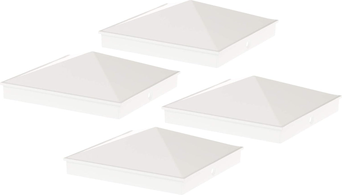 Black 8 Pack Aluminum Pyramid Post Cap Cover W769