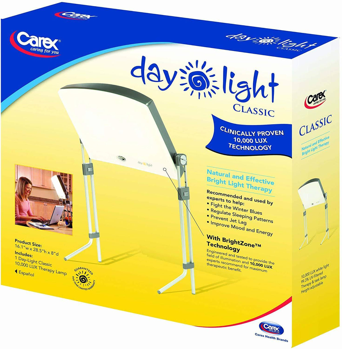 10,000 Lux Bright Light Therapy Lamp S901958