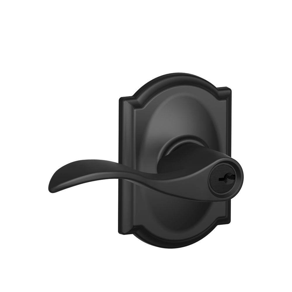 Matte Black Keyed Entry Lever E904087