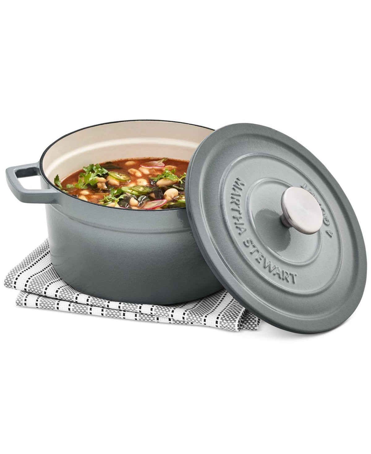 4-Qt. Enameled Cast Iron Round Dutch Oven B88813