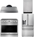 36 Gas Range, Range Hood, Refrigerator and Dishwasher O469407