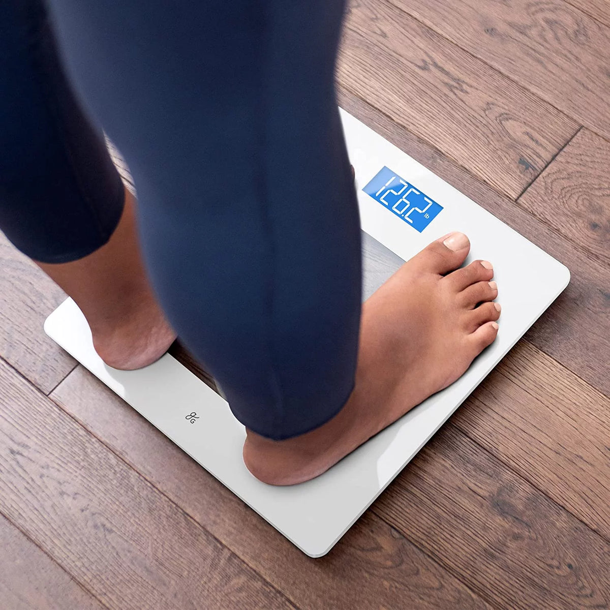 White Glass Bathroom Scale A88212