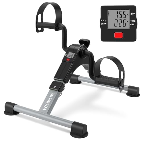Under Desk Pedal Exerciser Mini Bike with LCD Display K478
