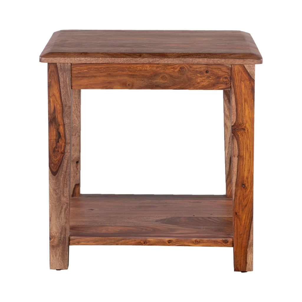 Solid Sheesham Wood End Table Q939