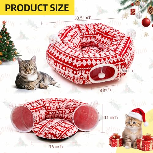 Christmas Tree Cat Tunnel Bed A578