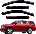 4 PCS Dark Smoke In-Channel Side Window Deflector Rain Guard Z305