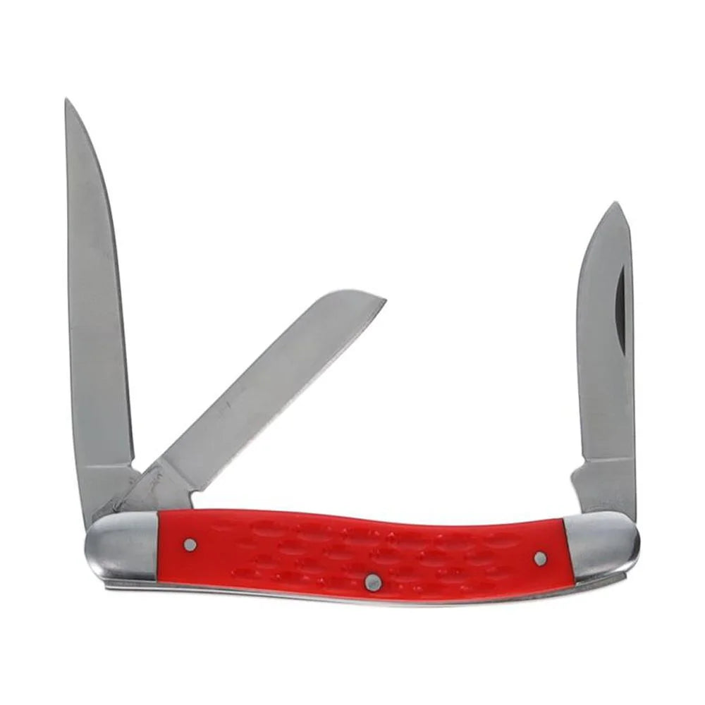3.5-Inch Red Folding Pocket Knife D799095