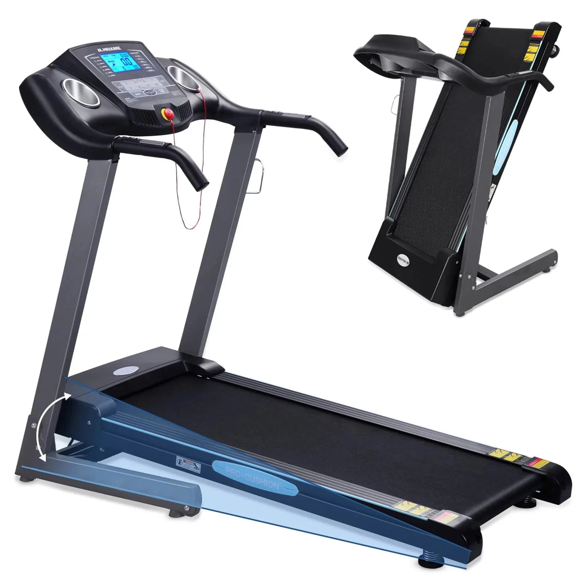 2.5 HP Folding Treadmill with 12% Auto Incline X599