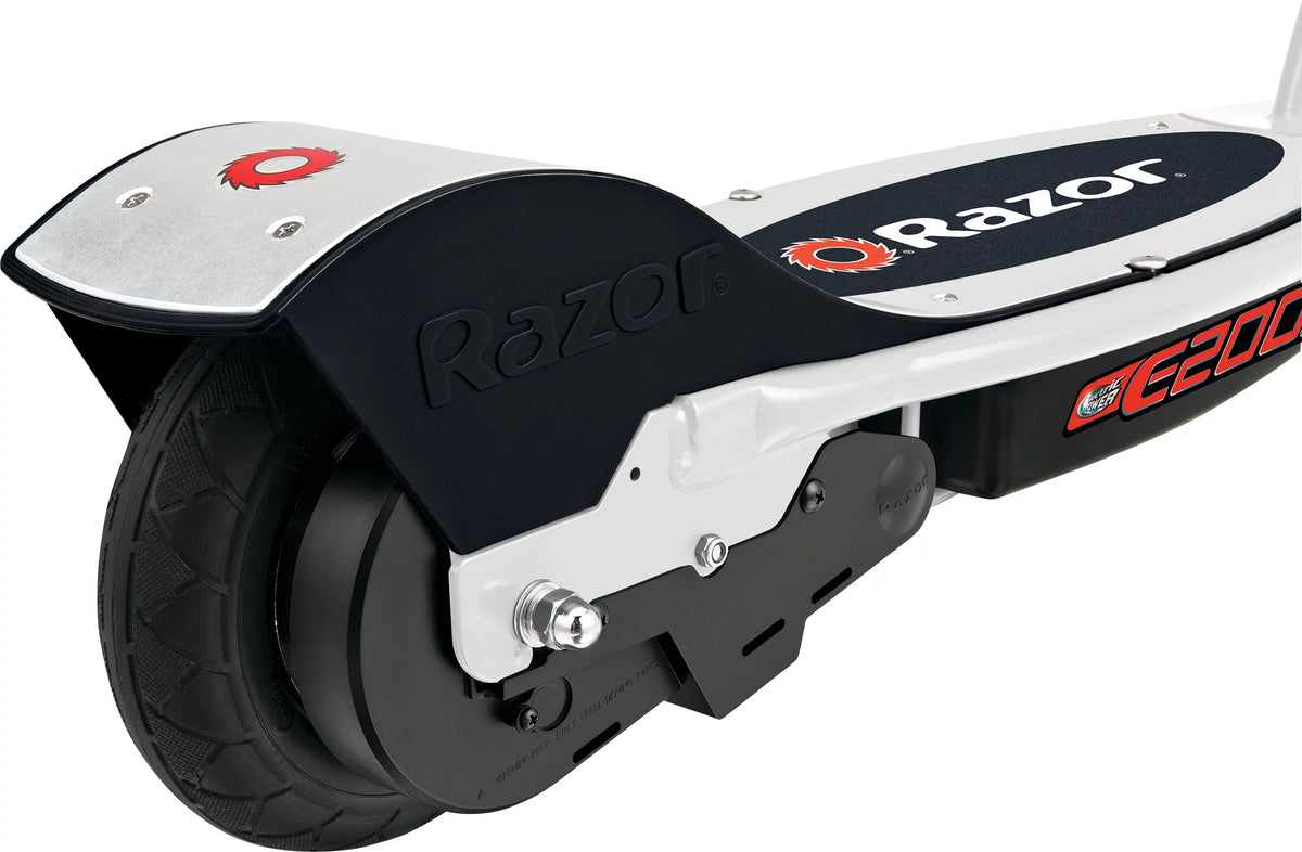 White Electric Scooter with 8 Pneumatic Front Tire I8160