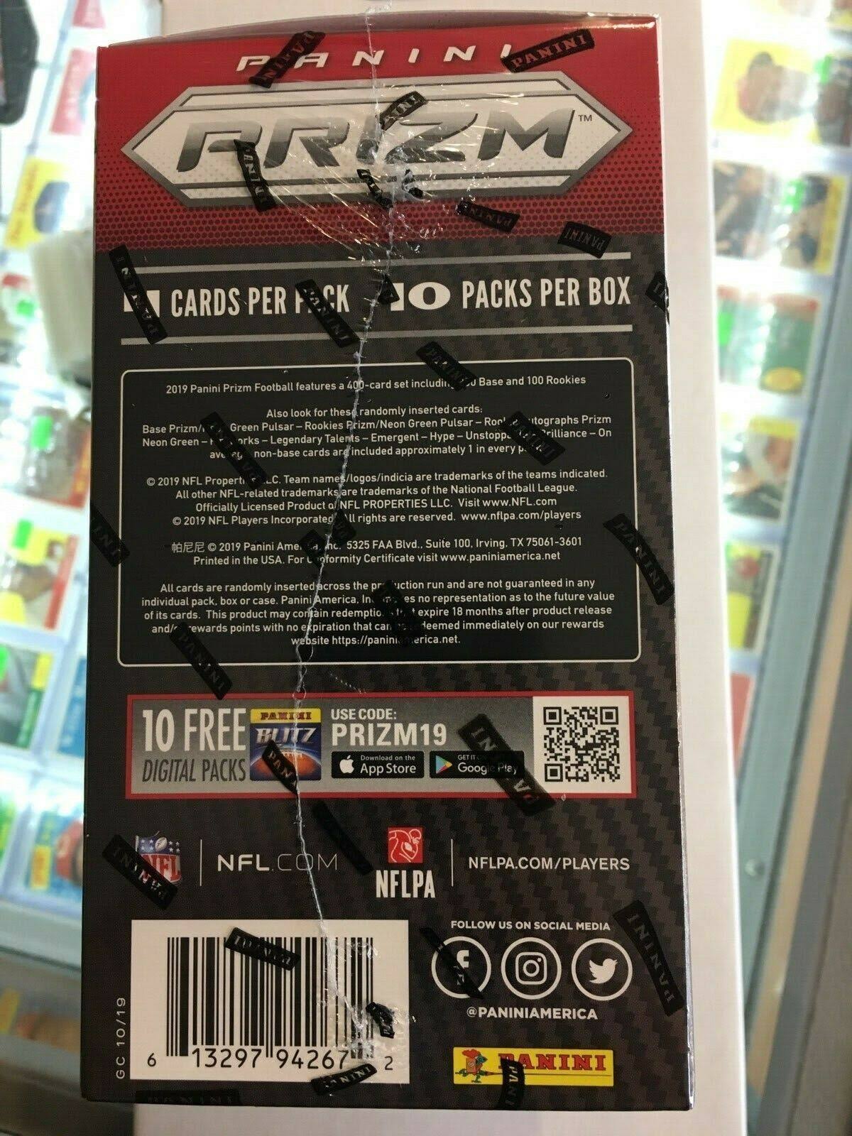 Football Retail Mega Box Factory Sealed 10 Packs X168