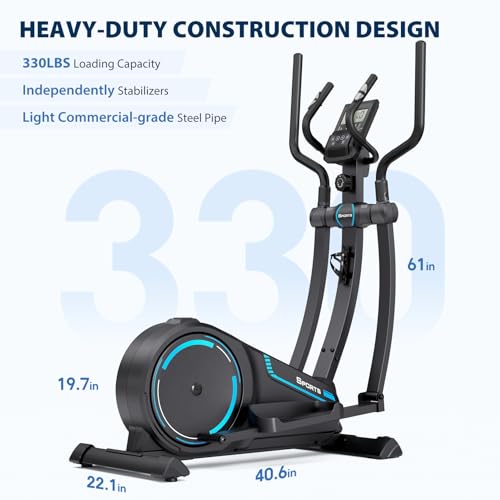 Hyper-Quiet Magnetic Elliptical Machine with 16 Levels Resistance B471682