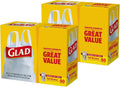Tall Kitchen Trash Bags 13 Gallon White 50 Count Pack of 2 K490447