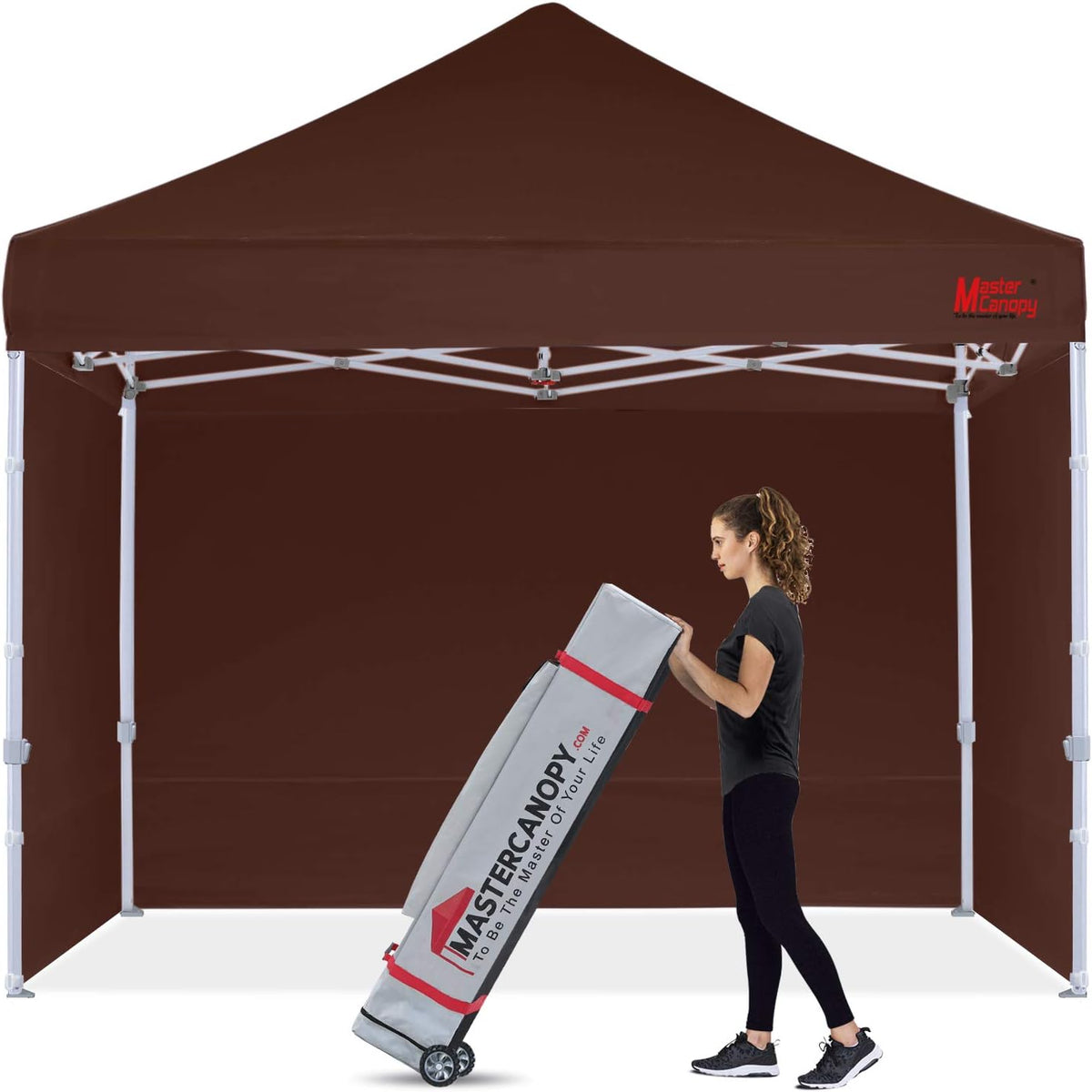10x10 Heavy Duty Pop-up Canopy Tent with Sidewalls J25789