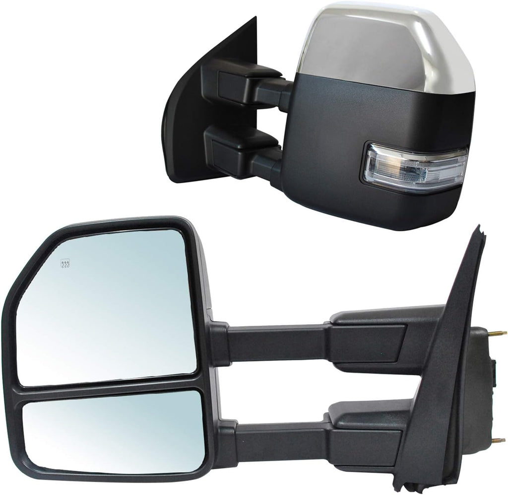 Black Power Heated Towing Mirrors R239