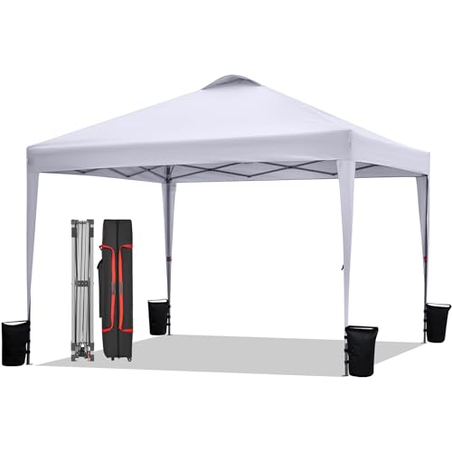 Silver-Coated White Pop Up Canopy Tent T70248