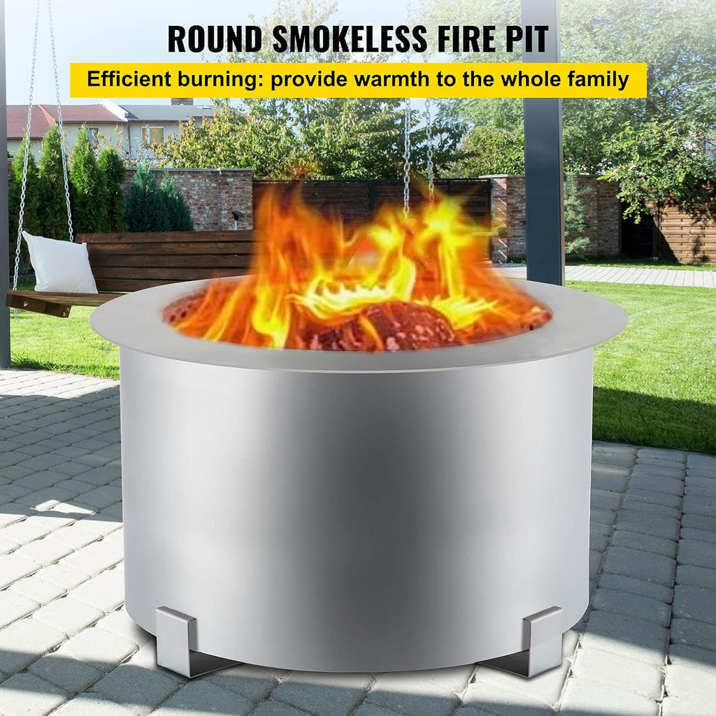 21.5 inch Stainless Steel Smokeless Fire Pit V171128