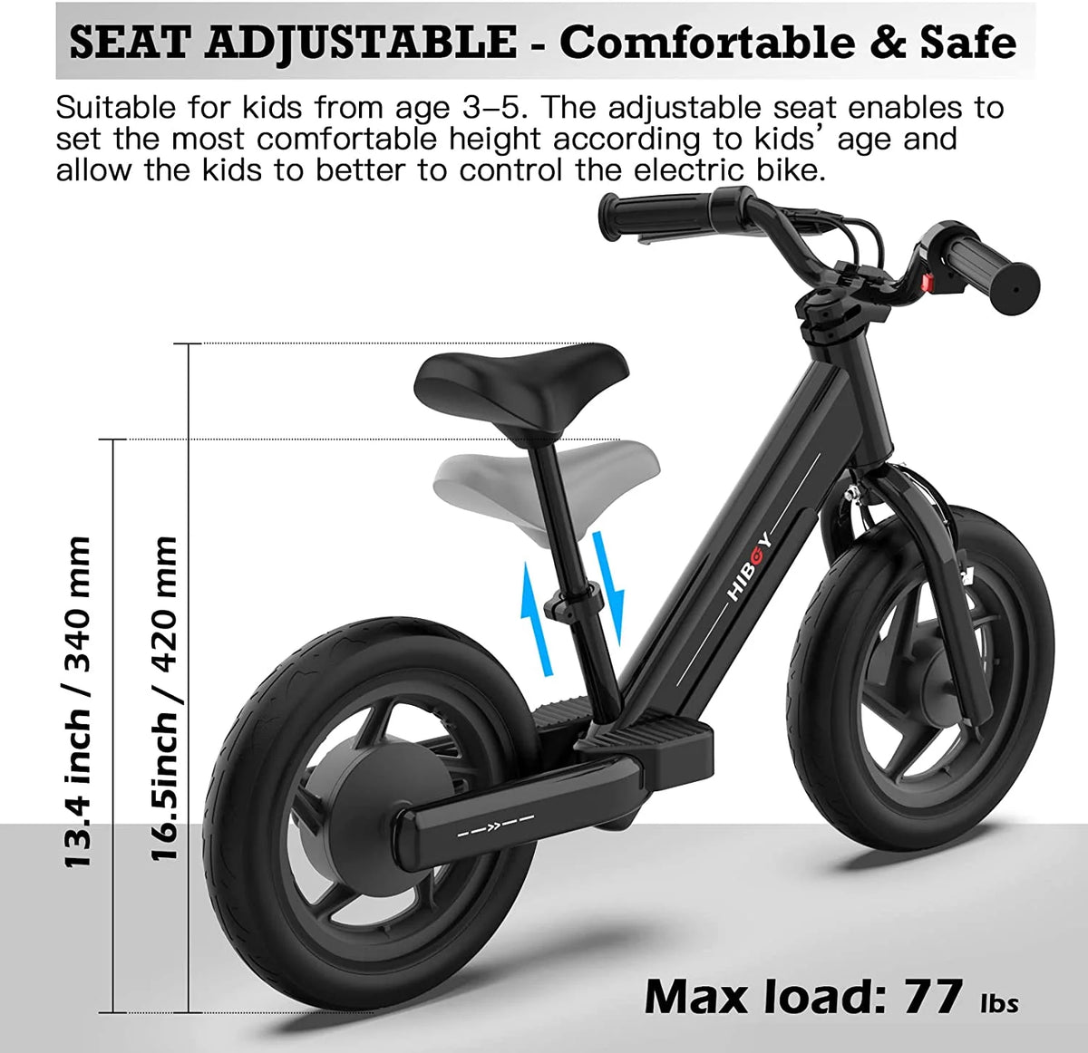 Electric Balance Bike 24V 100W 12 inch N302