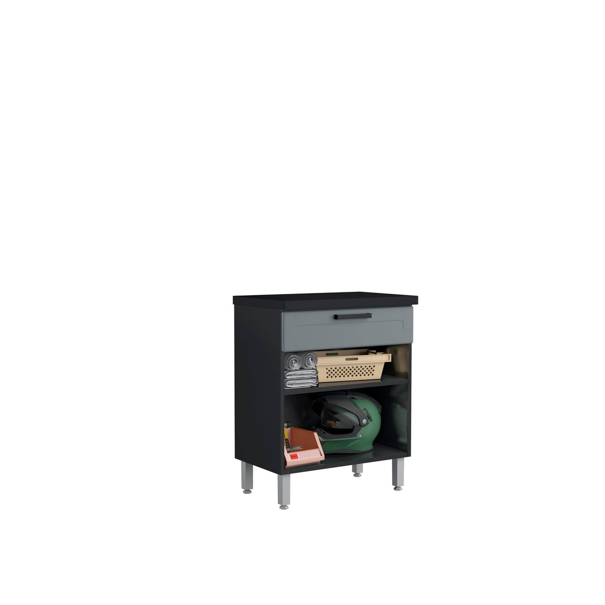 Grey Drawer Base Cabinet T408