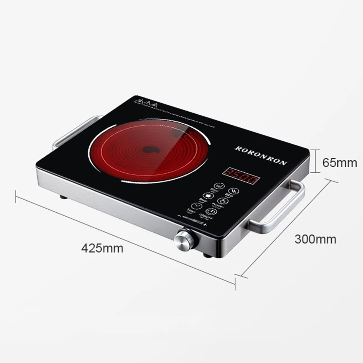 Electric Hot Plate Infrared Induction Cooktop 3500W Ceramic Glass Z972