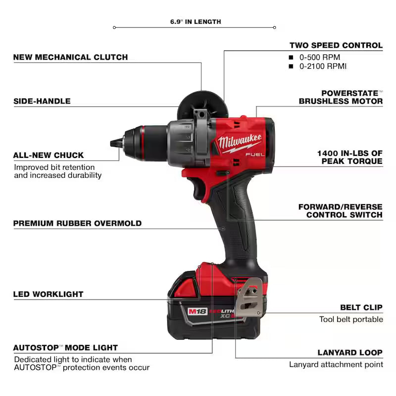 18-Volt Brushless Cordless Hammer Drill & Impact Driver Combo Kit with 50-Piece Bit Set Z1879