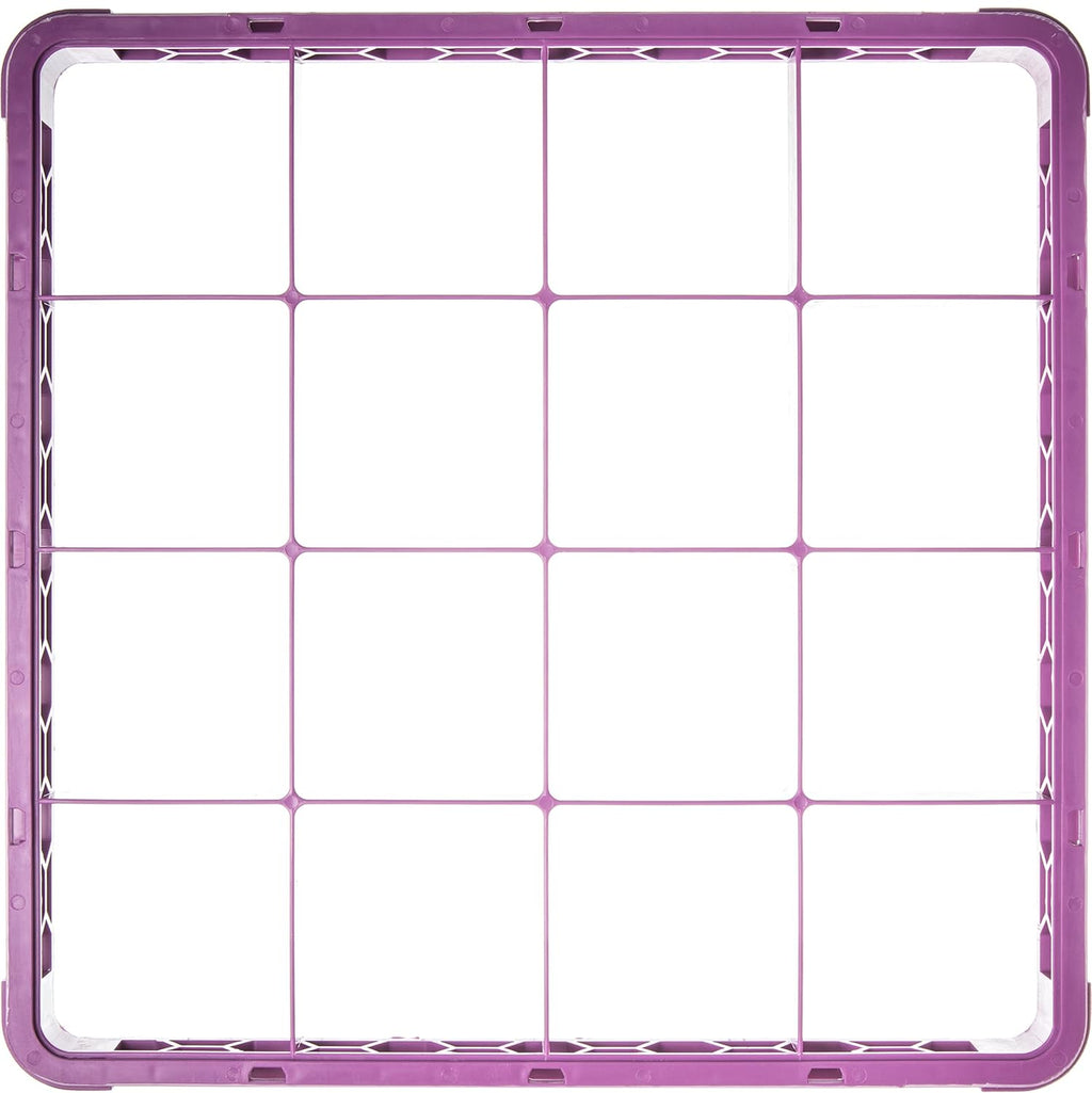 16 Compartment Divided Glass Rack Extender, Lavender, Pack of 2 R7525