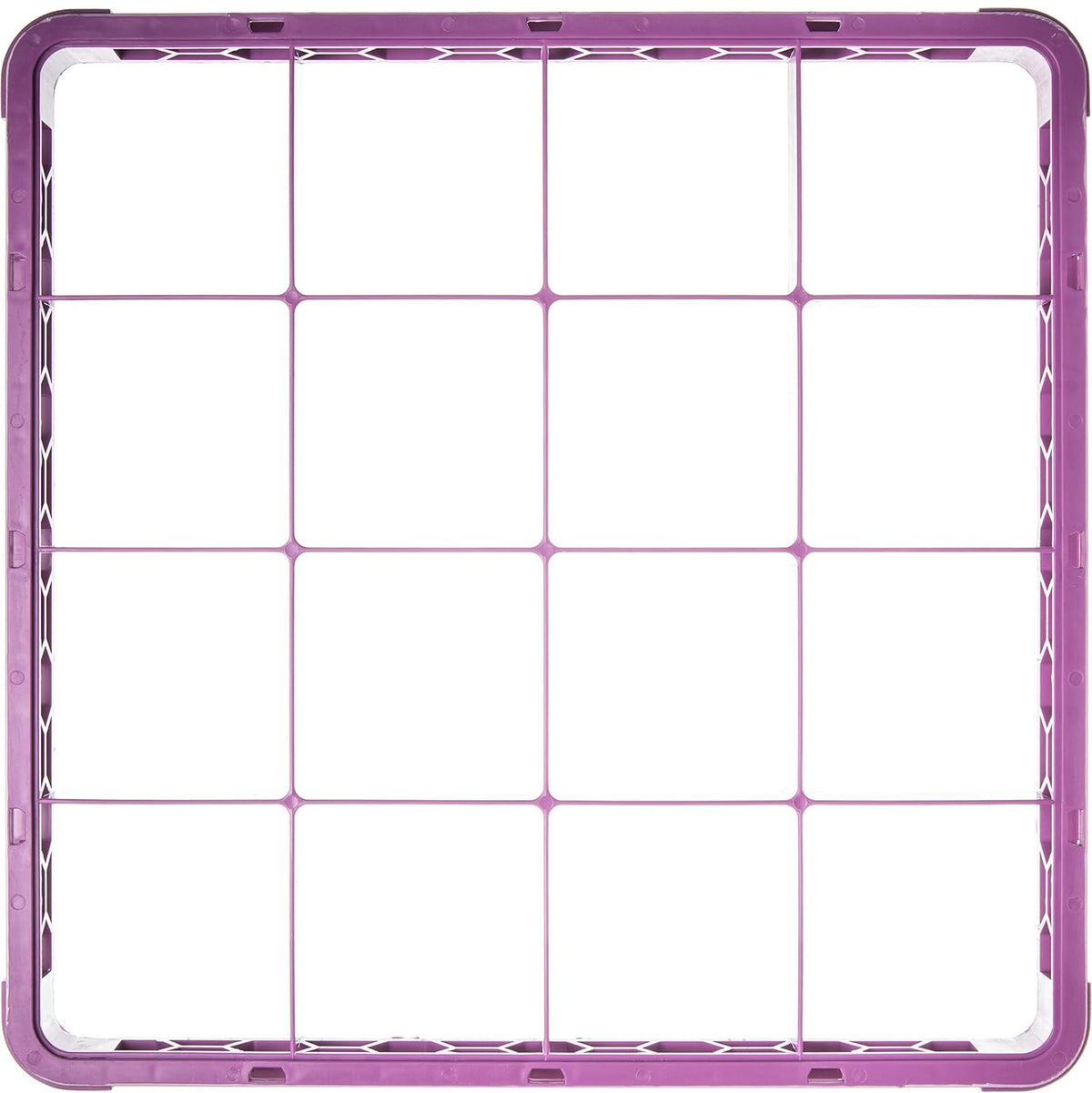 16 Compartment Divided Glass Rack Extender, Lavender, Pack of 2 R7525
