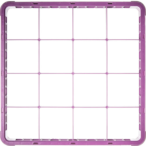 16 Compartment Divided Glass Rack Extender, Lavender, Pack of 2 R7525