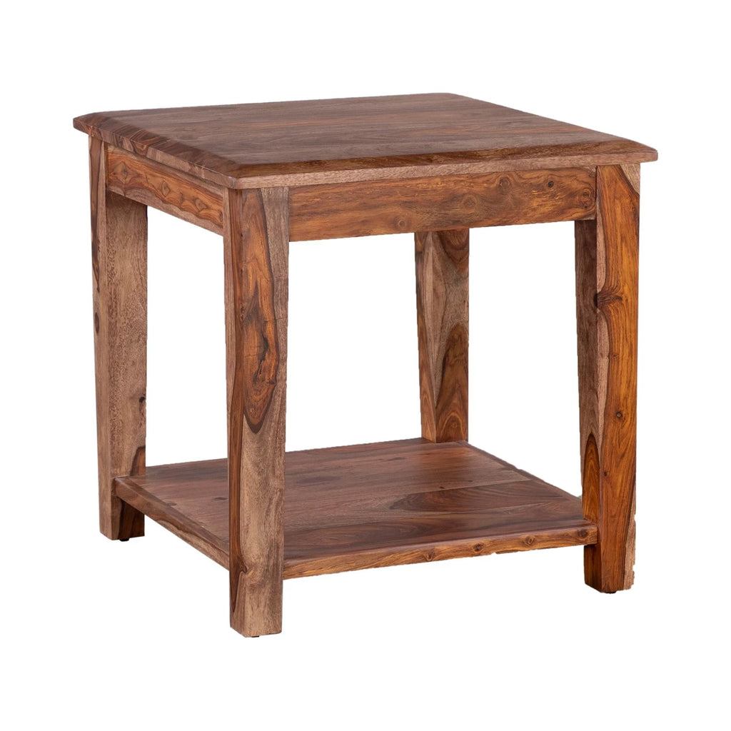 Solid Sheesham Wood End Table Q939